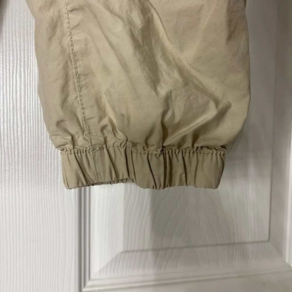 2 pairs of Gap joggers blue and khaki parachute pants size 8